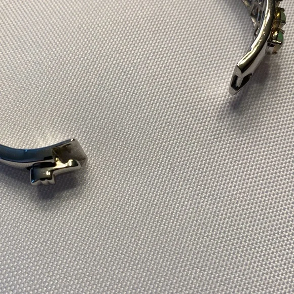 Ethiopian Welo Opal bangle bracelet, 7.25 inches, 25.6 g 925. - Picture 10 of 13